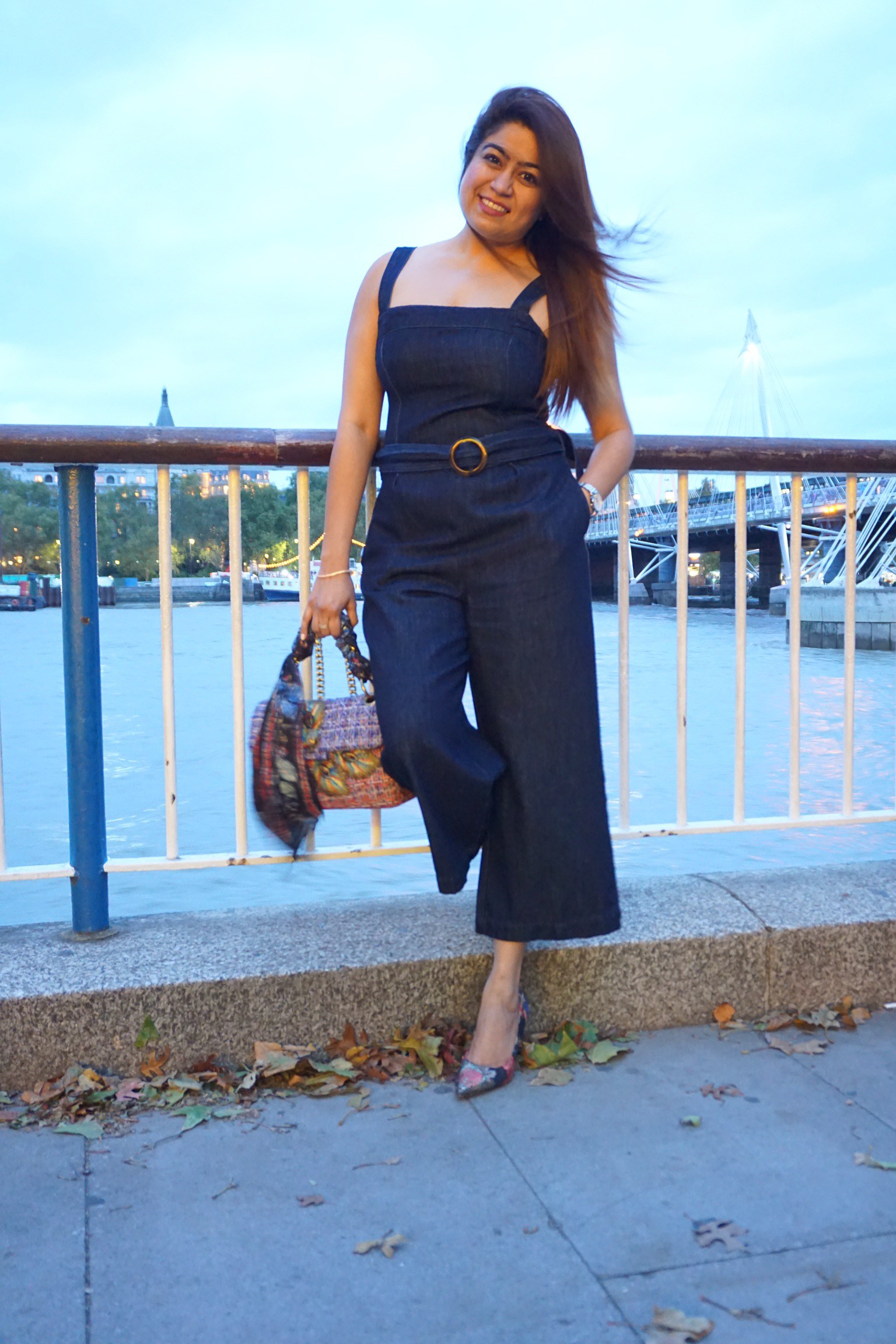 denim jumpsuit